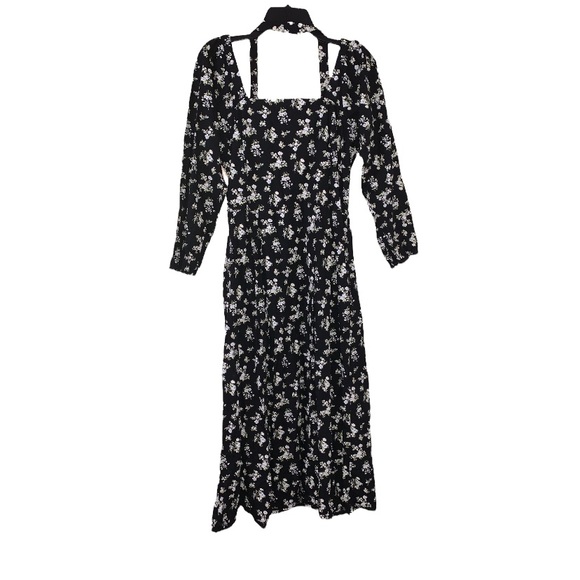 Sold Vetta Capsule The square neck floral midi dress - Picture 6 of 8